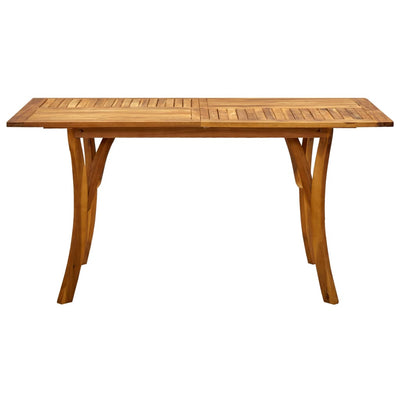Dealsmate  7 Piece Garden Dining Set Solid Acacia Wood