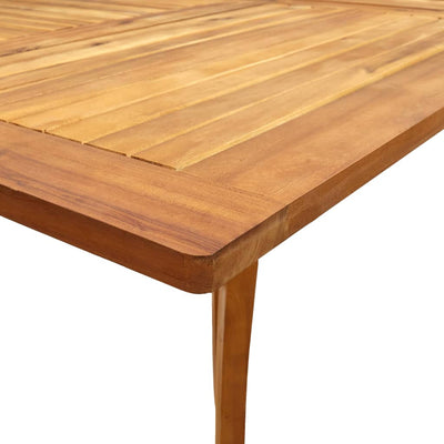 Dealsmate  7 Piece Garden Dining Set Solid Acacia Wood