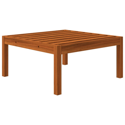 Dealsmate  Garden Footstool with Cushion Solid Acacia Wood