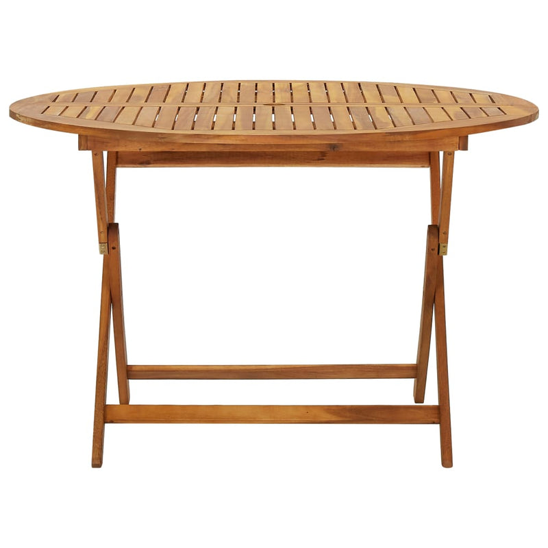 Dealsmate  Folding Garden Table 120 cm Solid Acacia Wood