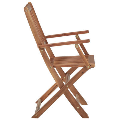 Dealsmate  Folding Outdoor Chairs 4 pcs Solid Acacia Wood