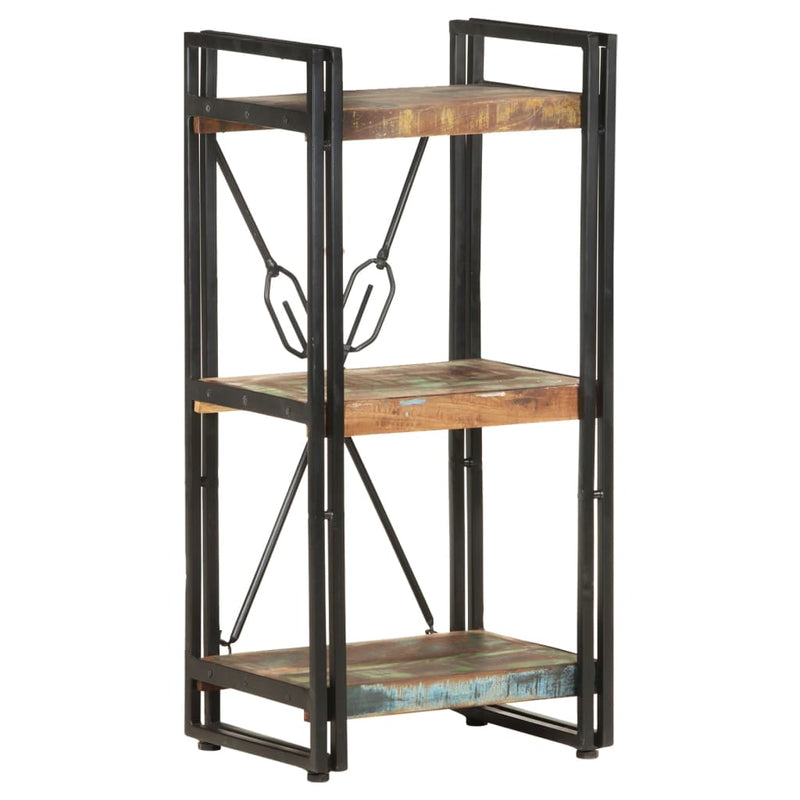 Dealsmate  3-Tier Bookcase 40x30x80 cm Solid Reclaimed Wood