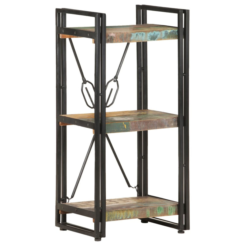 Dealsmate  3-Tier Bookcase 40x30x80 cm Solid Reclaimed Wood