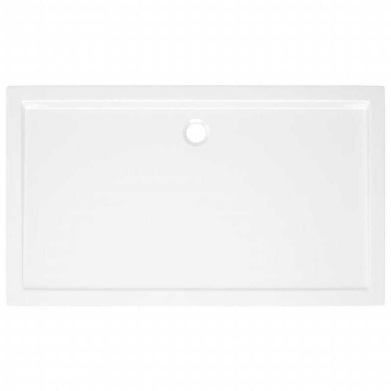 Dealsmate  Rectangular ABS Shower Base Tray White 70x120 cm