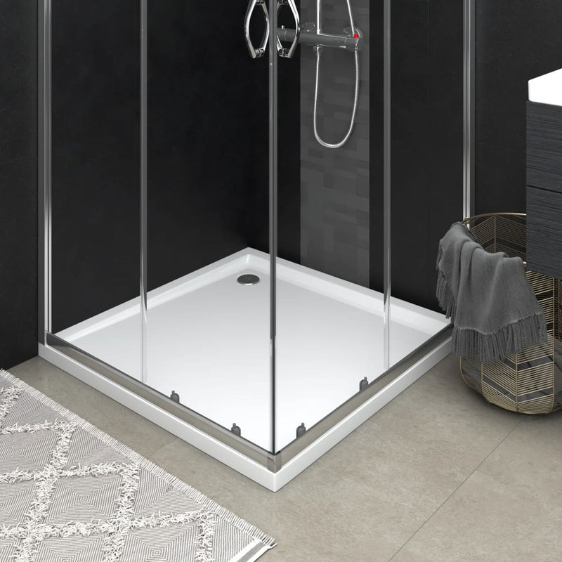 Dealsmate  Square ABS Shower Base Tray White 80x80 cm
