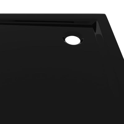 Dealsmate  Square ABS Shower Base Tray Black 90x90 cm