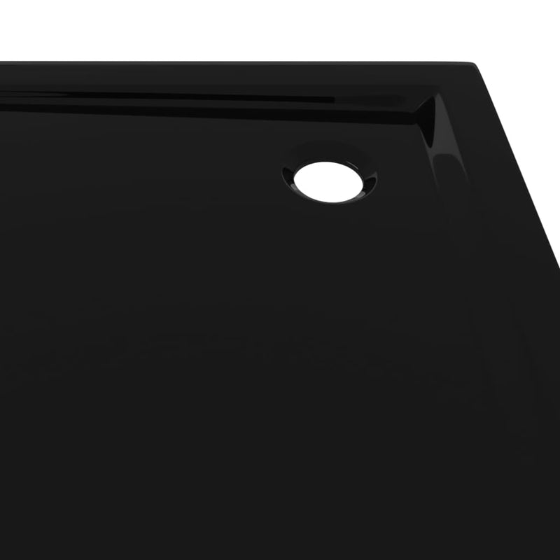 Dealsmate  Square ABS Shower Base Tray Black 90x90 cm