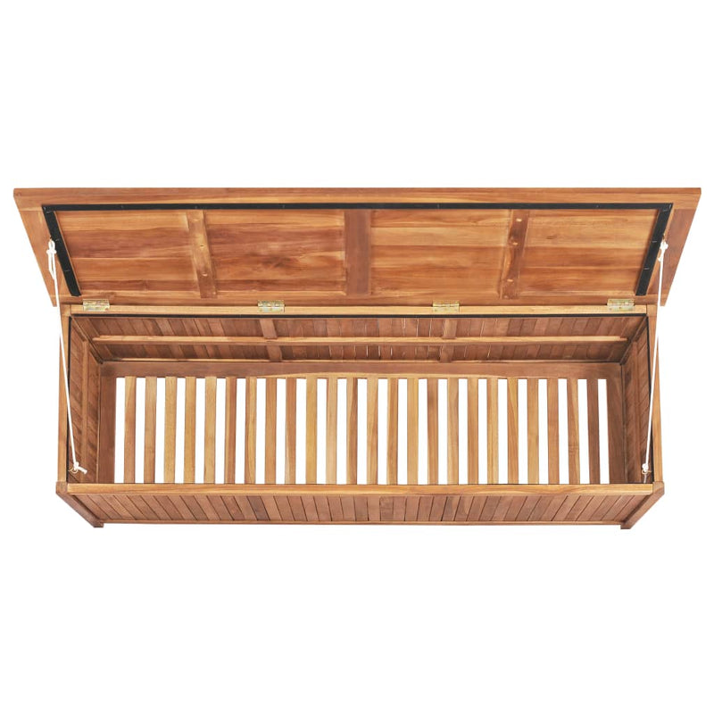 Dealsmate  Garden Storage Box 150x50x58 cm Solid Teak Wood
