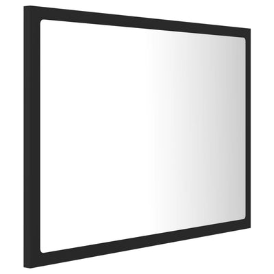 Dealsmate  LED Bathroom Mirror Grey 60x8.5x37 cm Acrylic