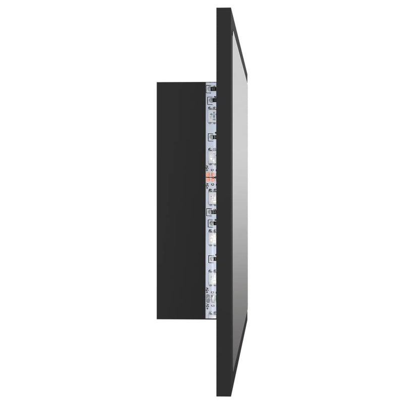 Dealsmate  LED Bathroom Mirror Grey 60x8.5x37 cm Acrylic