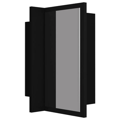 Dealsmate  LED Bathroom Mirror Cabinet Black 40x12x45 cm Acrylic