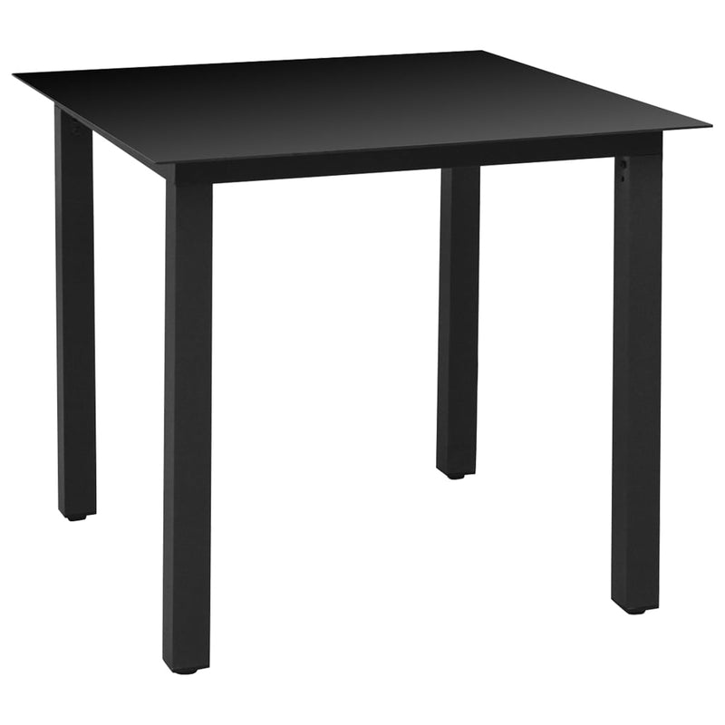 Dealsmate  3 Piece Garden Dining Set Black