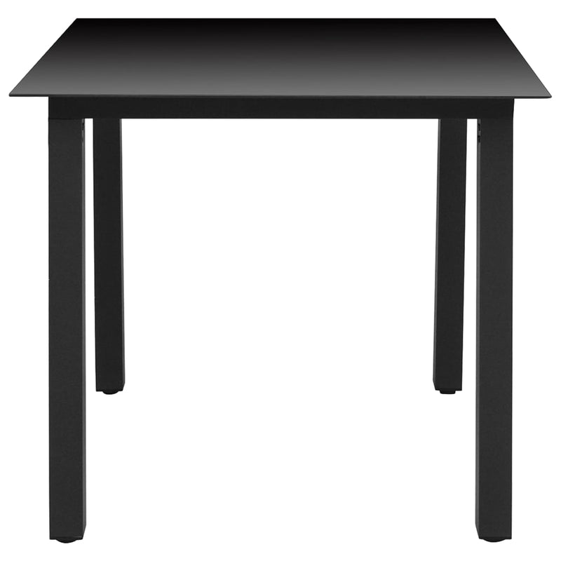Dealsmate  3 Piece Garden Dining Set Black