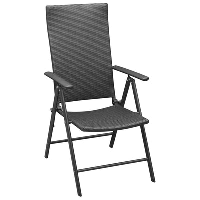 Dealsmate  3 Piece Garden Dining Set Black