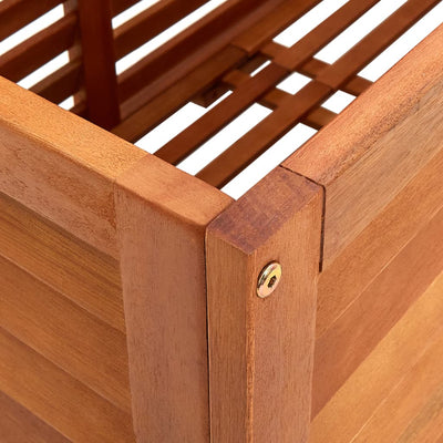 Dealsmate  Garden Storage Box 117x50x55 cm Solid Eucalyptus Wood
