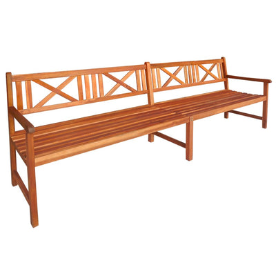 Dealsmate  Garden Bench with Cushions 240 cm Solid Acacia Wood