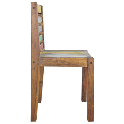 Dealsmate  Dining Chairs 2 pcs Solid Reclaimed Wood