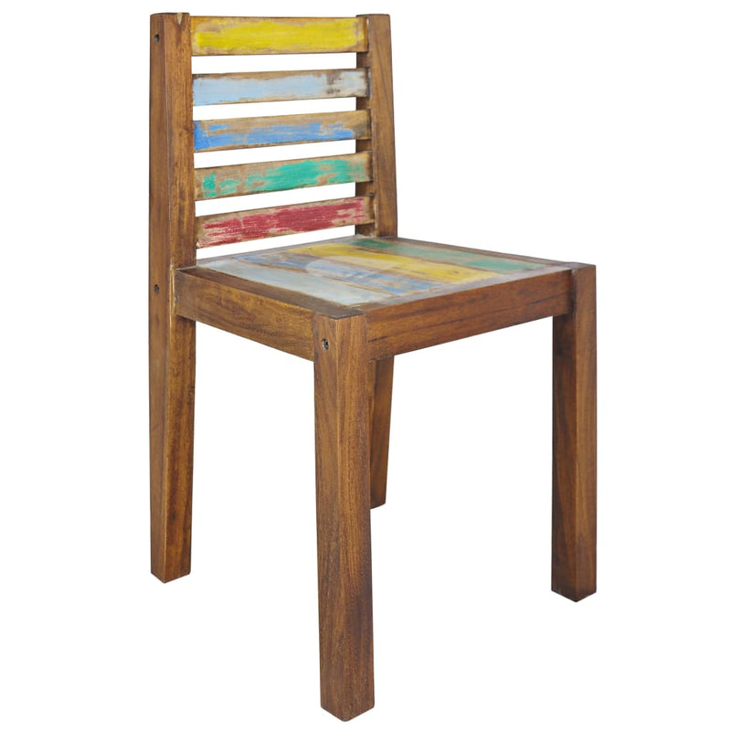 Dealsmate  Dining Chairs 4 pcs Solid Reclaimed Wood