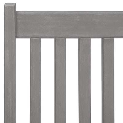 Dealsmate  Garden Reclining Chairs 6 pcs Grey Solid Wood Acacia