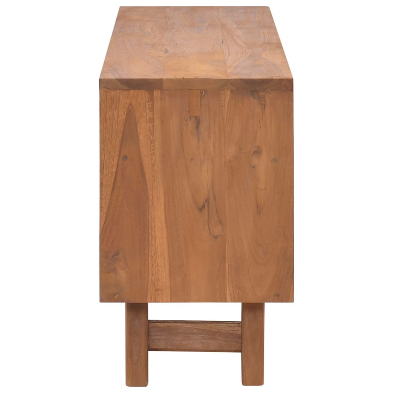 Dealsmate  TV Cabinet 110x30x50 cm Solid Teak Wood