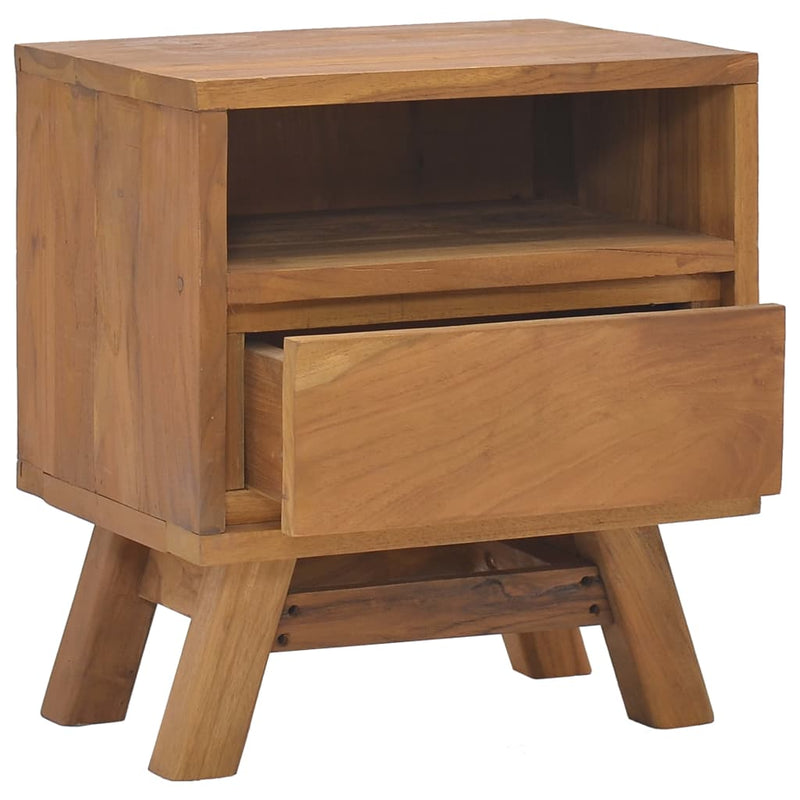 Dealsmate  Bedside Cabinet 40x30x45 cm Solid Teak Wood