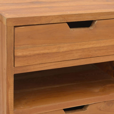 Dealsmate  Storage Cabinet 40x30x76 cm Solid Teak Wood