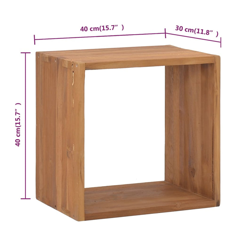 Dealsmate  Bedside Cabinet 40x30x40 cm Solid Teak Wood