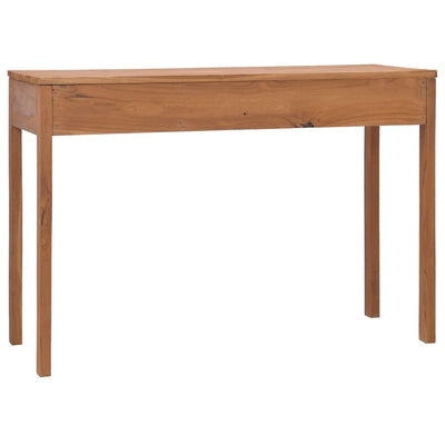 Dealsmate  Office Desk 110x40x75 cm Solid Teak Wood