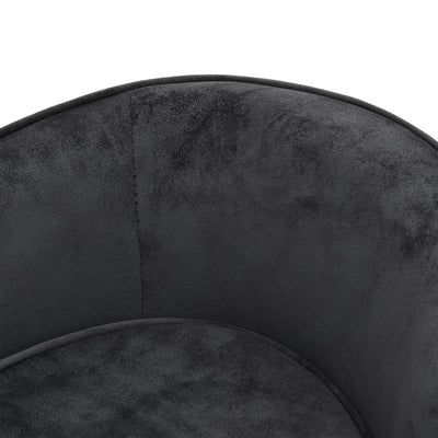 Dealsmate  Dog Sofa Dark Grey 69x49x40 cm Plush