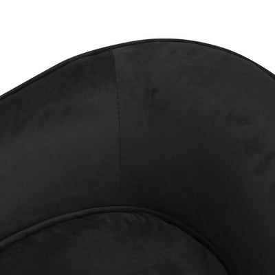Dealsmate  Dog Sofa Black 69x49x40 cm Plush and Faux Leather