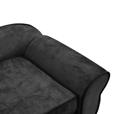 Dealsmate  Dog Sofa Dark Grey 72x45x30 cm Plush
