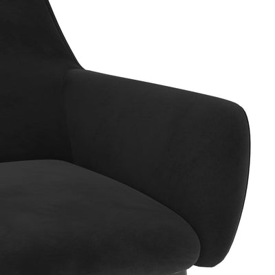 Dealsmate  Dining Chairs 4 pcs Black Velvet