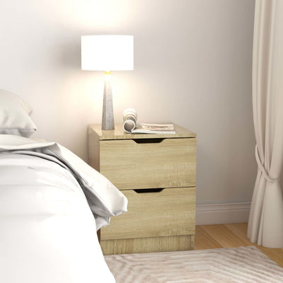 Dealsmate  Bedside Cabinet Sonoma Oak 40x40x50 cm Engineered Wood