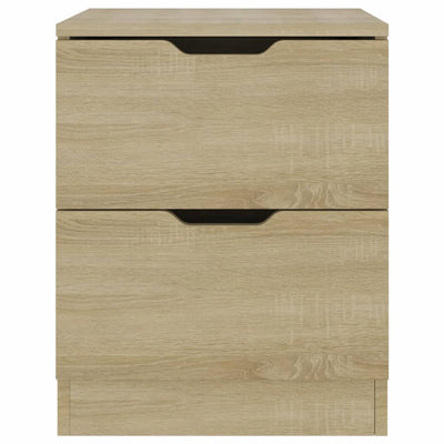 Dealsmate  Bedside Cabinets 2 pcs Sonoma Oak 40x40x50 cm Engineered Wood