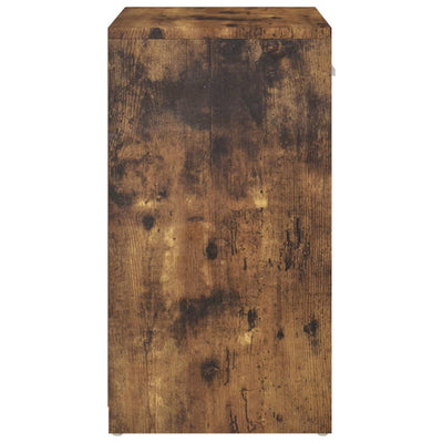 Dealsmate  Shoe Bench Smoked Oak 94.5x31x57 cm Engineered Wood