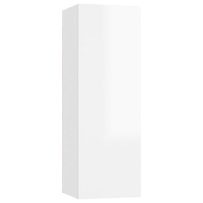 Dealsmate  TV Cabinet High Gloss White 30.5x30x90 cm Engineered Wood
