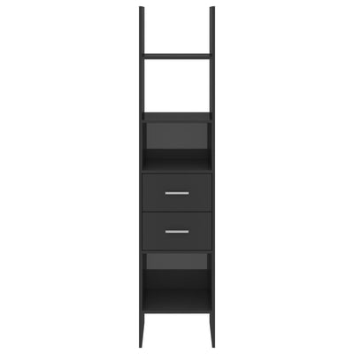 Dealsmate  Book Cabinet High Gloss Grey 40x35x180 cm Engineered Wood