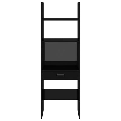 Dealsmate  Book Cabinet High Gloss Black 60x35x180 cm Engineered Wood