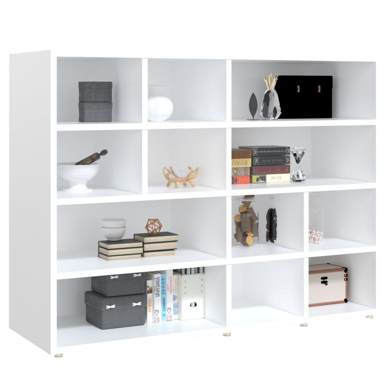 Dealsmate  Side Cabinet White 97x32x72 cm Engineered Wood