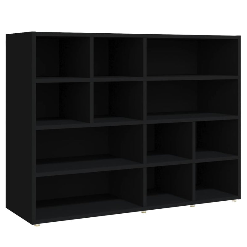 Dealsmate  Side Cabinet Black 97x32x72 cm Engineered Wood