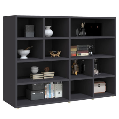 Dealsmate  Side Cabinet Grey 97x32x72 cm Engineered Wood