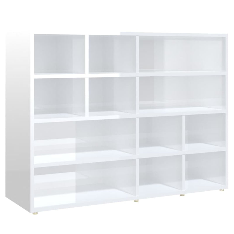 Dealsmate  Side Cabinet High Gloss White 97x32x72 cm Engineered Wood