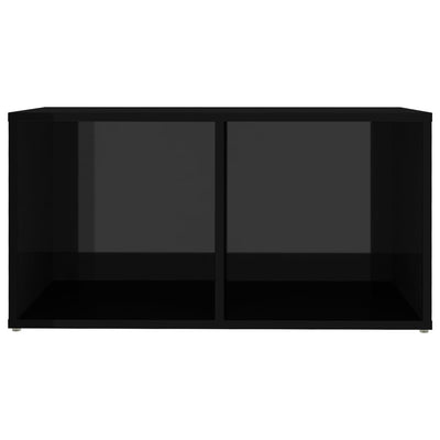 Dealsmate  TV Cabinet High Gloss Black 72x35x36.5 cm Engineered Wood