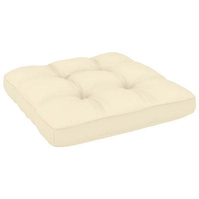 Dealsmate  Garden Corner Sofa with Cream Cushions Solid Pinewood