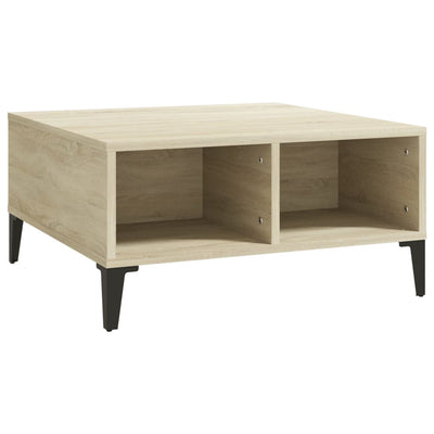 Dealsmate  Coffee Table Sonoma Oak 60x60x30 cm Engineered Wood