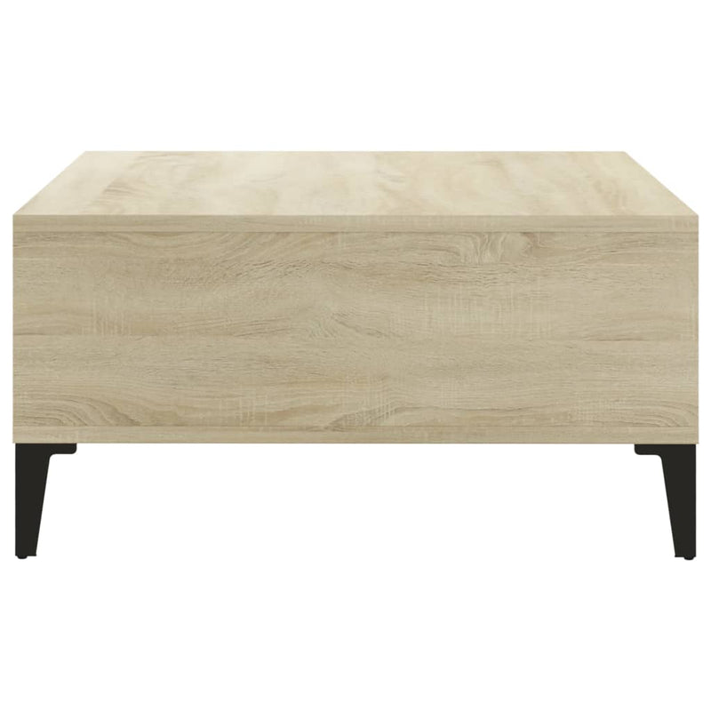 Dealsmate  Coffee Table Sonoma Oak 60x60x30 cm Engineered Wood