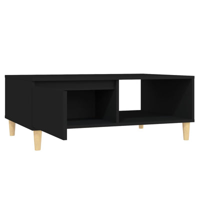 Dealsmate  Coffee Table Black 90x60x35 cm Engineered Wood