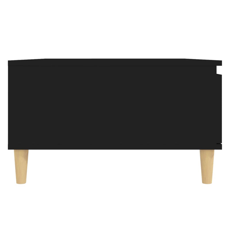 Dealsmate  Coffee Table Black 90x60x35 cm Engineered Wood