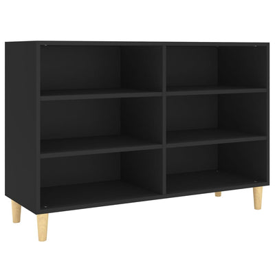 Dealsmate  Sideboard Black 103.5x35x70 cm Engineered Wood