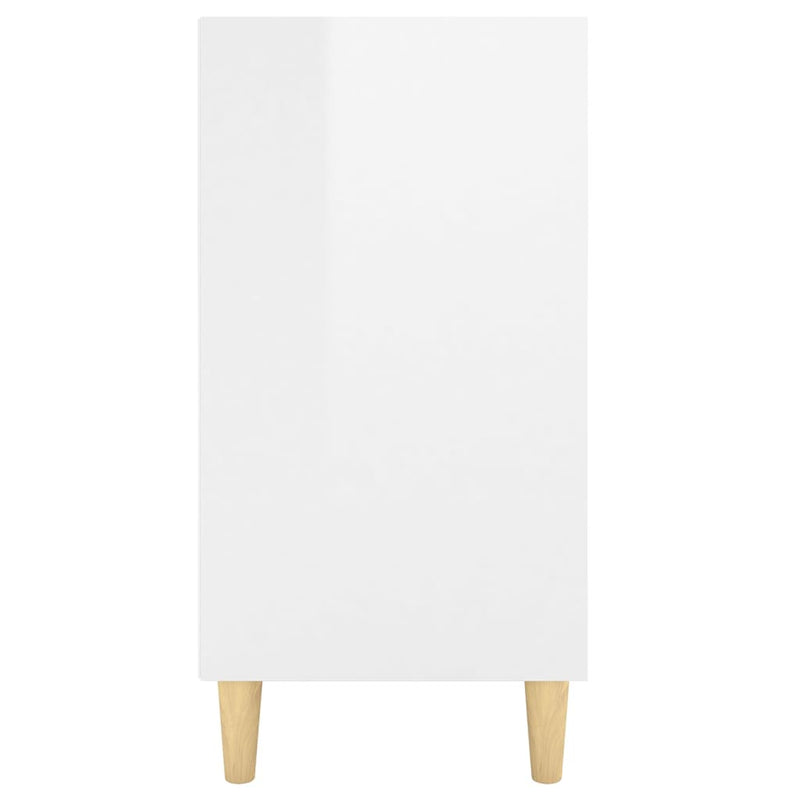 Dealsmate  Sideboard High Gloss White 103.5x35x70 cm Engineered Wood